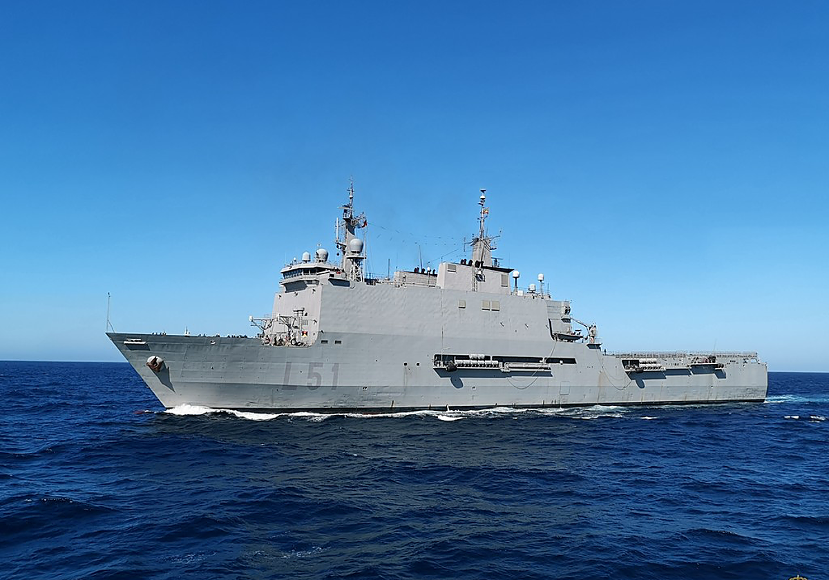 Imagen de archivo de un buque de la Armada Española