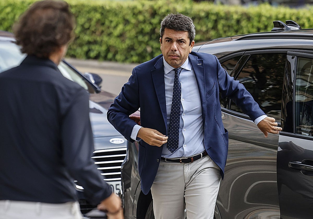 Imagen del presidente de la Generalitat Valenciana, Carlos Mazón
