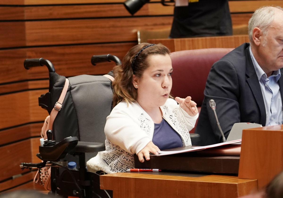 La procuradora del PSOE Noelia Frutos
