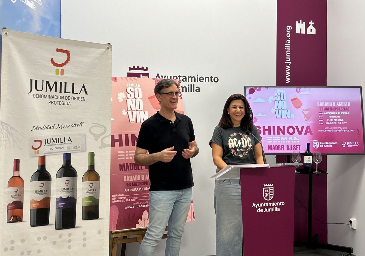 Imagen de la presentación de SonoVin 2025 por parte del Ayuntamiento de Jumilla