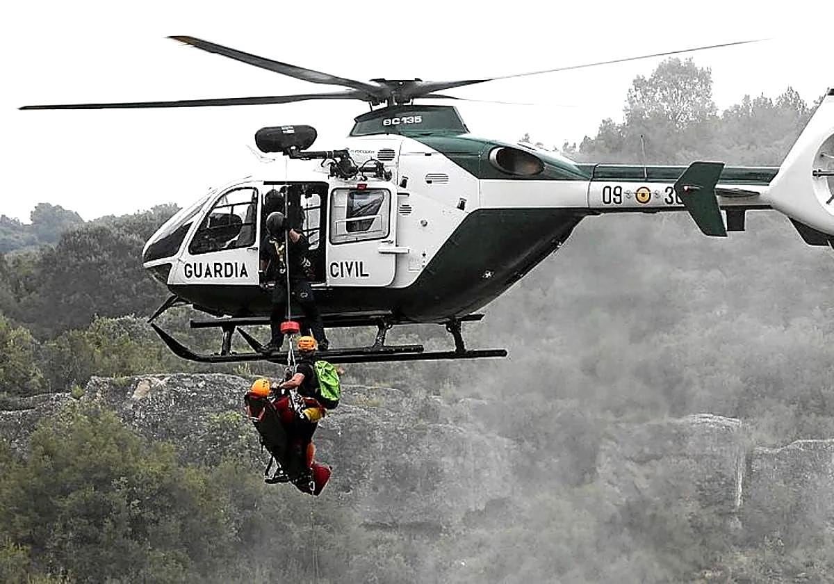 Imagen de archivo de un rescate de la Guardia Civil
