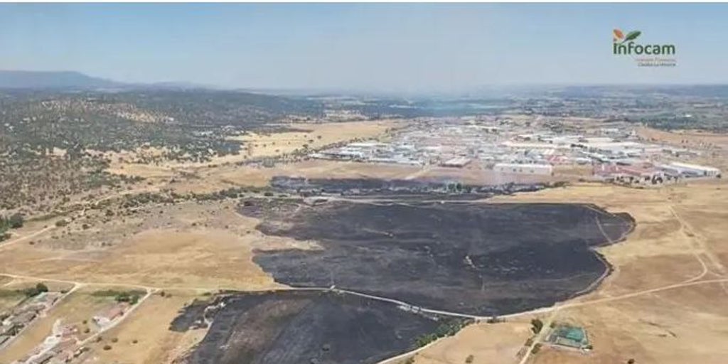 Extinguido el incendio cercano a los terrenos de Meta en Gamonal