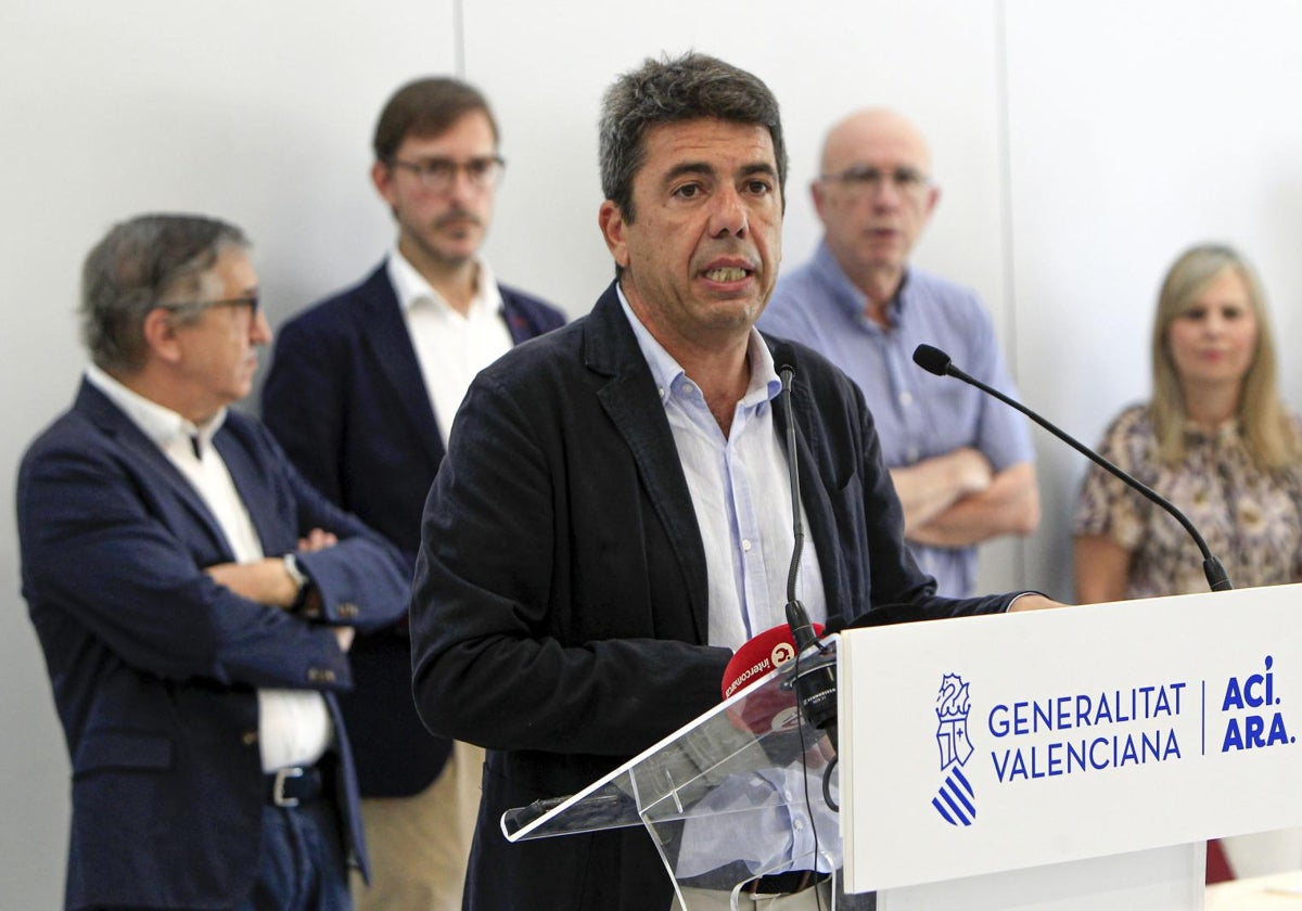 Imagen de archivo del presidente de la Generalitat Valenciana, Carlos Mazón