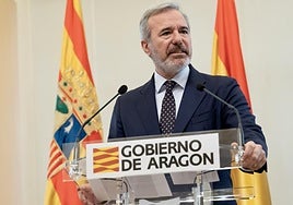 Azcón llamará a una rebelión cívica contra la financiación singular: «Aragón se opone a la ruptura del sistema, que supondrá una pérdida de 230 millones cada año»