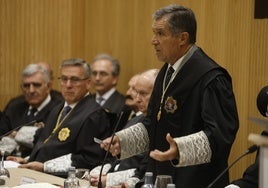 Lorenzo del Río en el acto de la Audiencia de Córdoba celebrado este miércoles