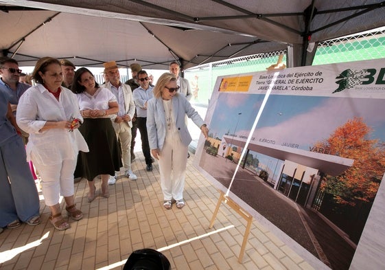 Imagen de la infografía de la futura puerta principal de acceso a la Base Logística