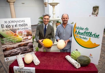 Montalbán y la Diputación promocionan el potencial del ajo y el melón local en unas jornadas