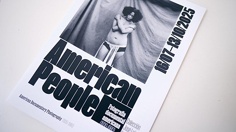 Cartel de la exposición 'American People' en el Museo Carmen Thyssen de Málaga