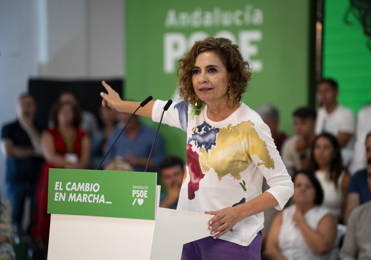 La líder del PSOE-A, María Jesús Montero