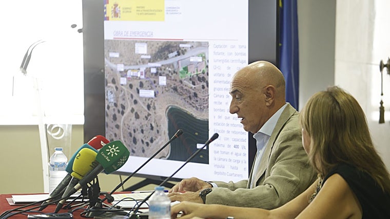 El presidente de la cuenca del Guadiana ratifica el &#039;no&#039; a la conexión de la Junta en La Colada: «Está todo hablado sobre la obra»