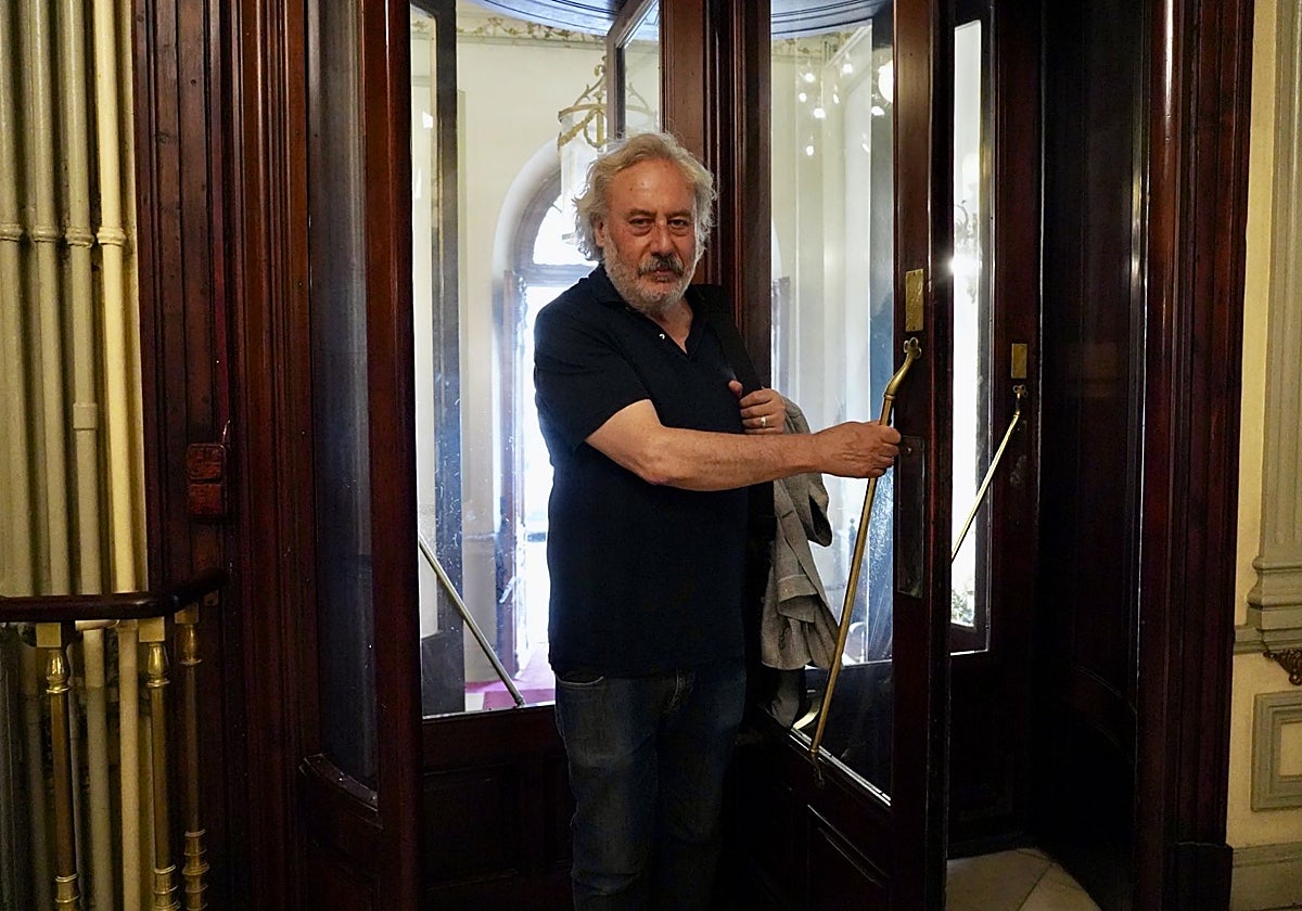 Julio Llamazares, durante la última Feria del Libro de Valladolid
