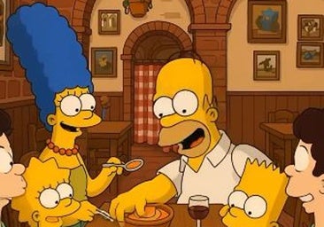 Los Simpsons visitan Córdoba en un nuevo 'episodio': 'Homer mojando pan en el salmorejo'