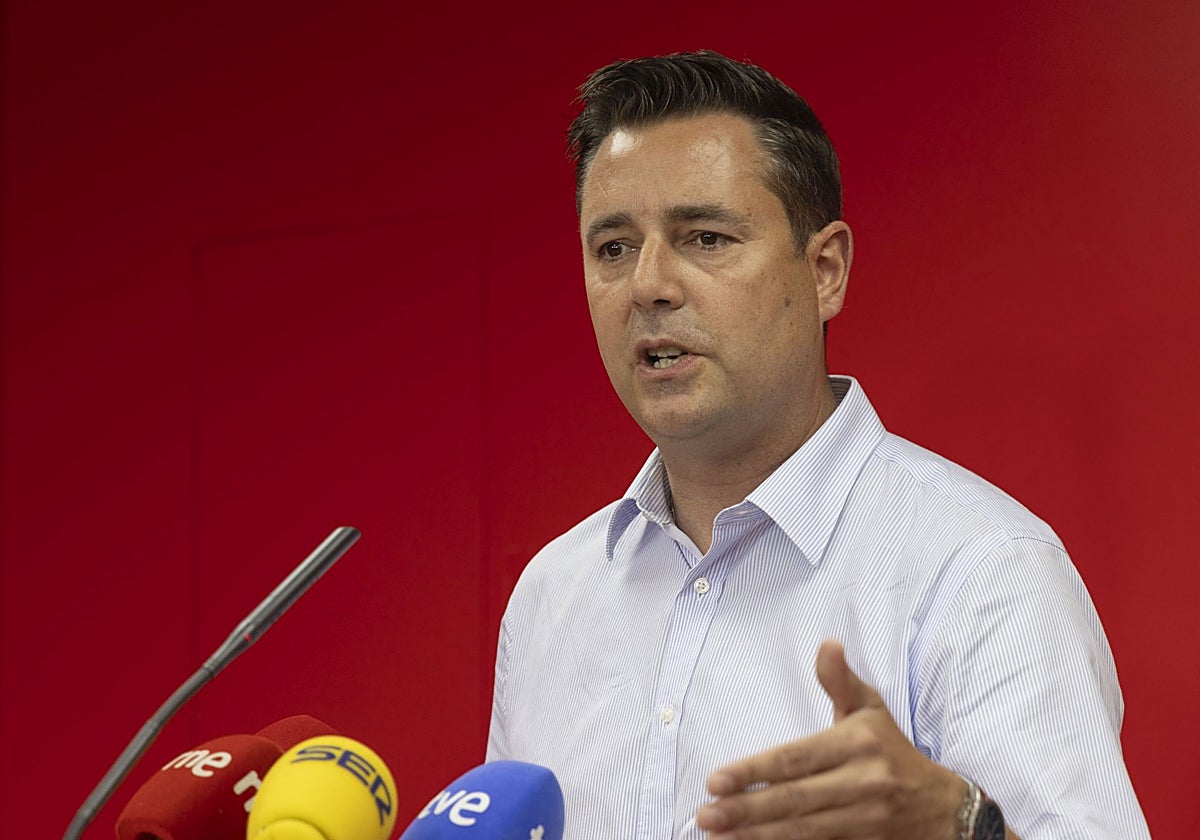 El secretario de Organización del PSOE de Castilla y León, Daniel de la Rosa, en una reciente imagen de archivo