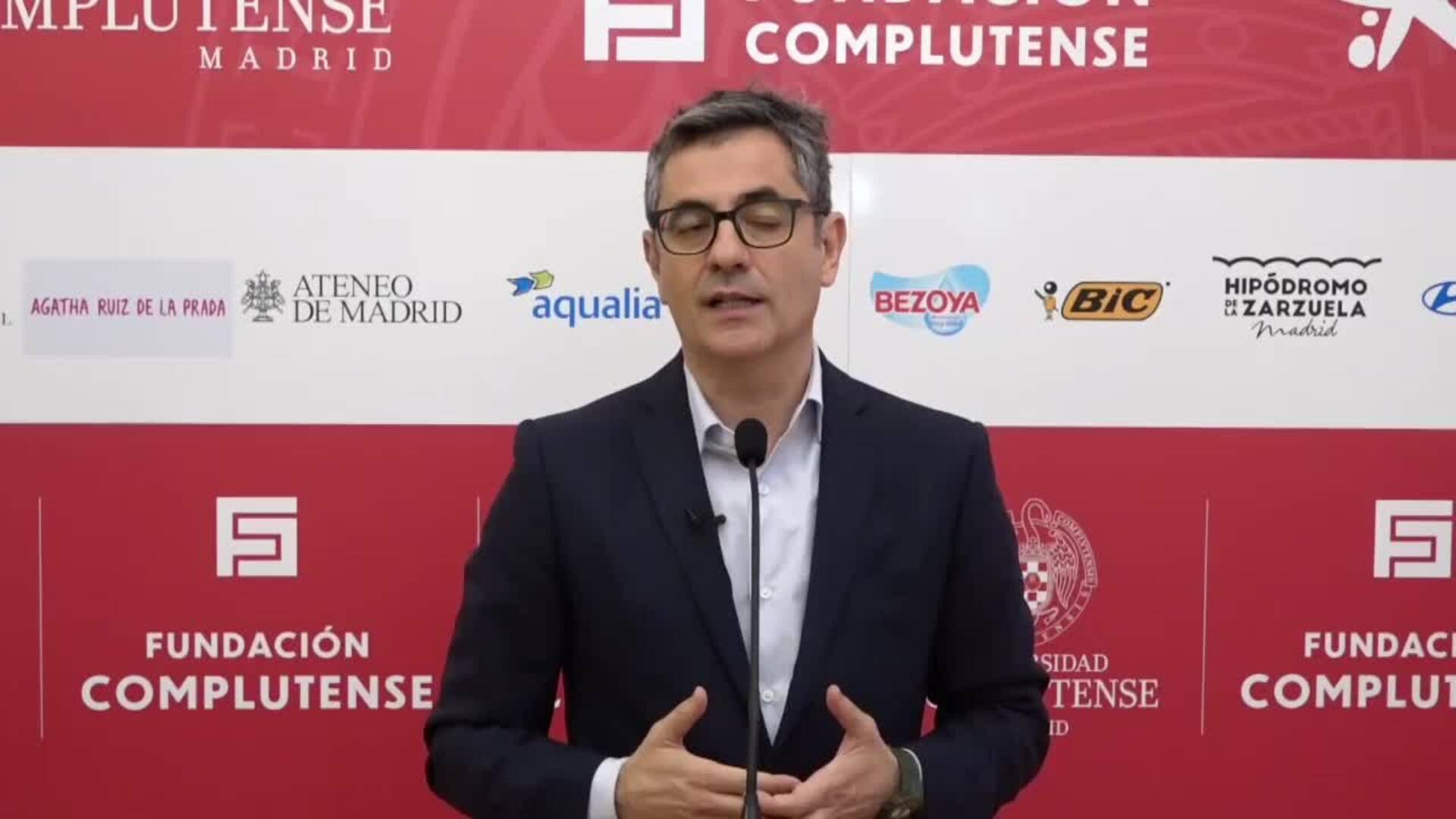 Félix Bolaños: El Gobierno afronta &quot;la reforma más ambiciosa de la justicia&quot; en España