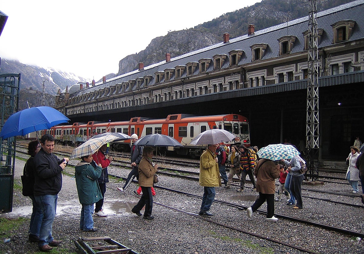Imagen de archivo de la estación ferroviaria de Canfranc