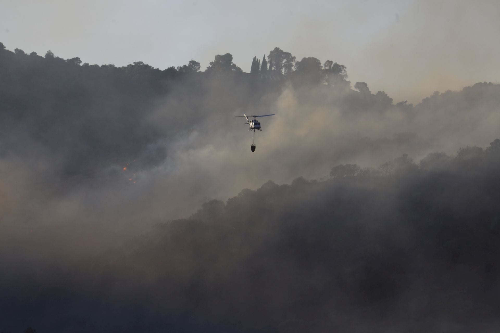 El incendio en la zona del Castillo de la Albaida en Córdoba, en imágenes
