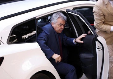 Santos Cerdán en salida judicial