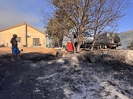 Pedirán la declaración de zona catastrófica para Navaluenga (Ávila) tras el incendio