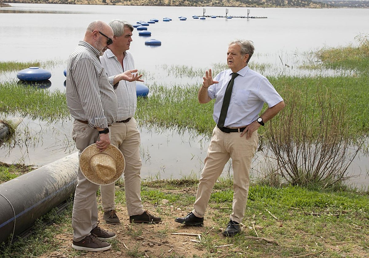 Salvador Fuentes, en el embalse de La Colada