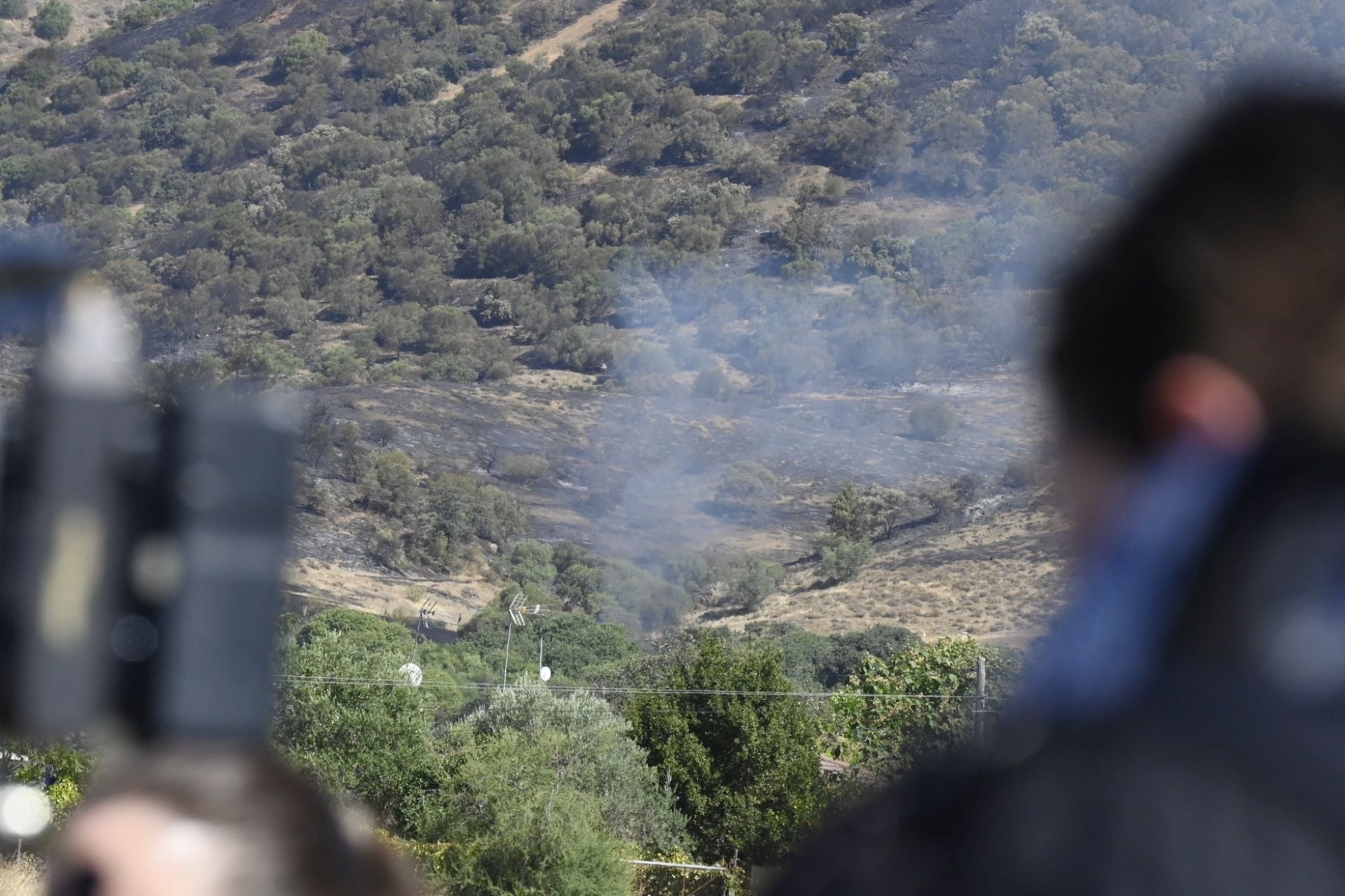 Las mejores imágenes del centro de operaciones para el incendio en la Sierra de Córdoba