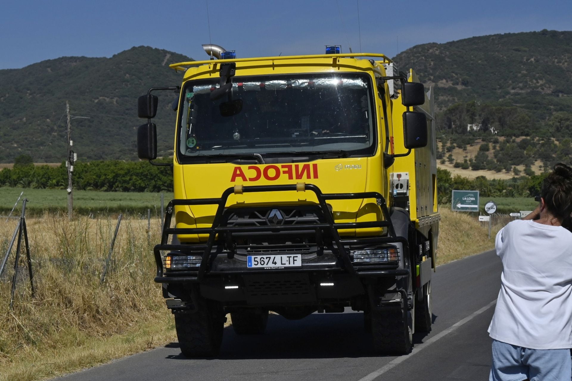 Las mejores imágenes del centro de operaciones para el incendio en la Sierra de Córdoba