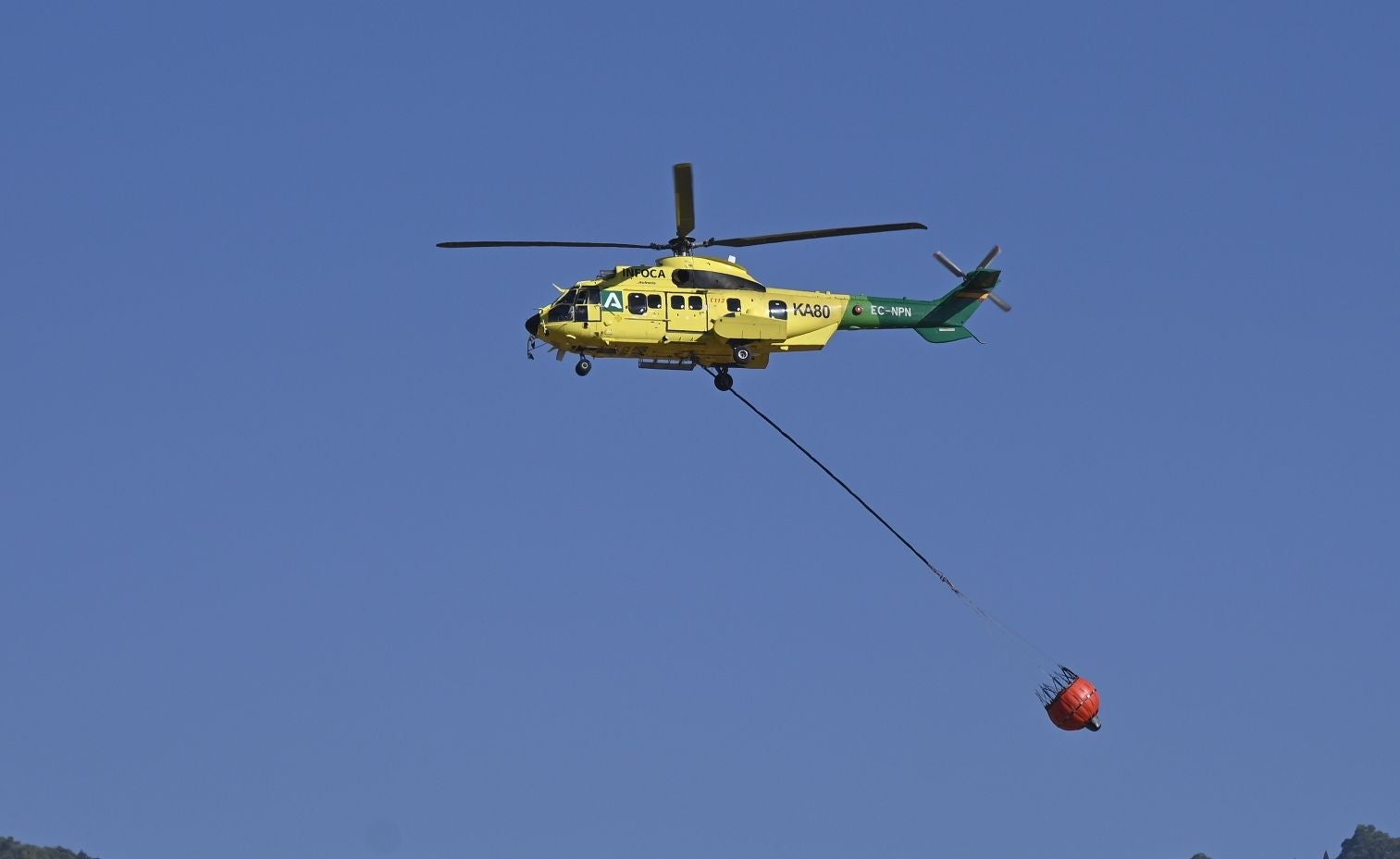 Las mejores imágenes del centro de operaciones para el incendio en la Sierra de Córdoba