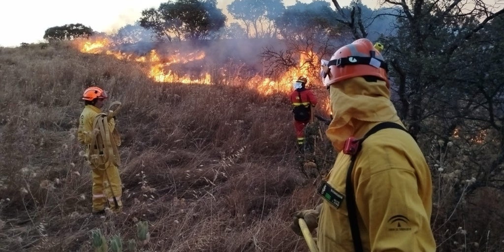 Un voluntario del grupo Siete Fincas: «Al caer la noche, el incendio daba mucho miedo»