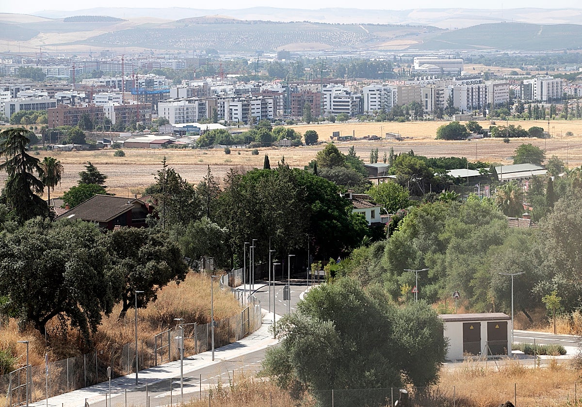 Vista de Córdoba desde el paraje de la Albaida en la sierra