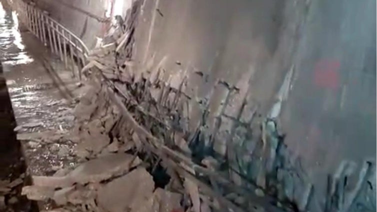 Casi dos semanas después del derrumbe, el túnel del AVE en Abdalajís sigue cerrado y sin fecha de reapertura