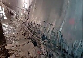 Casi dos semanas después del derrumbe, el túnel del AVE en Abdalajís sigue cerrado y sin fecha de reapertura