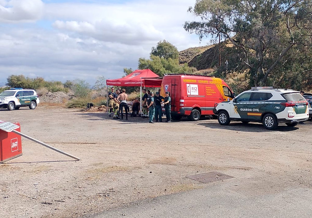 Tras varias horas de intensa búsqueda se localizó el cuerpo sin vida del desaparecido en Villaricos