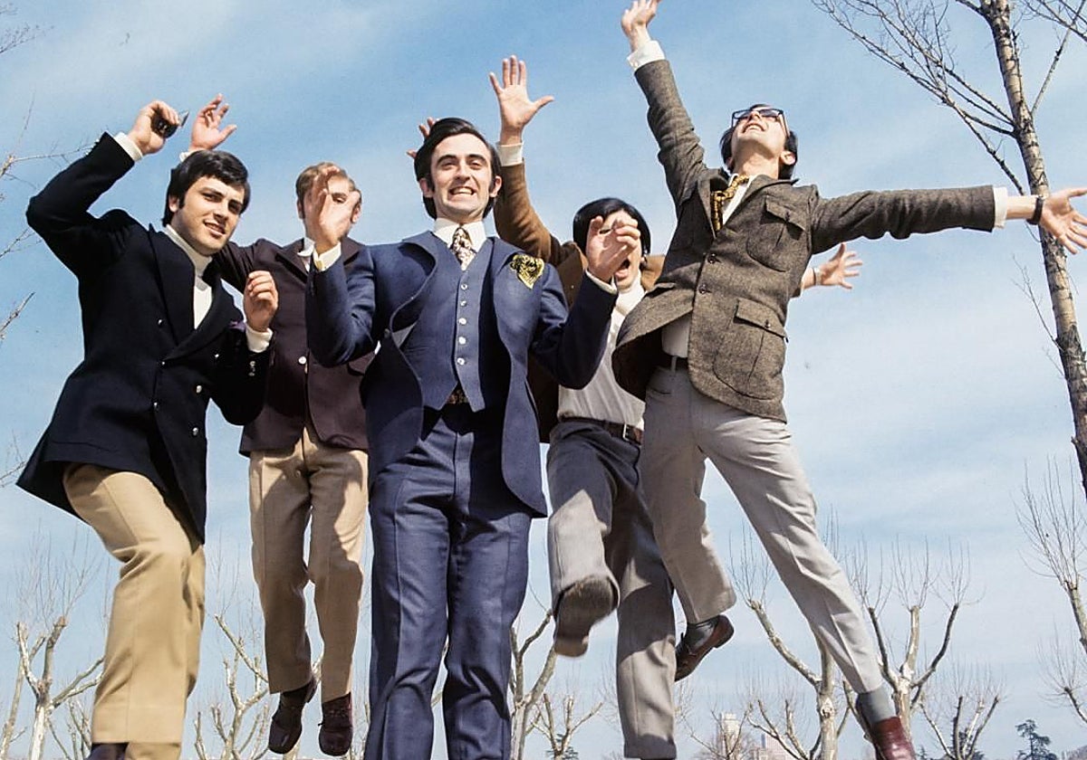 Los Mitos, en 1969, inmortalizados también por Ferrari, en la Casa de Campo