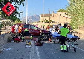 Muere un hombre de 33 años en una colisión frontal entre dos coches en Mutxamel