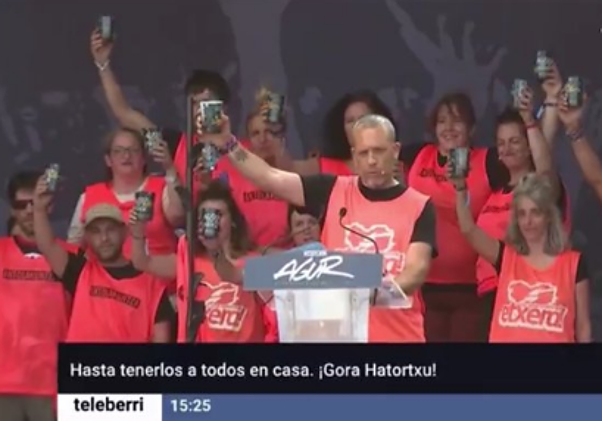 El concejal de seguridad y convivencia de EH Bildu en Pamplona durante el Hatortuxu Rock