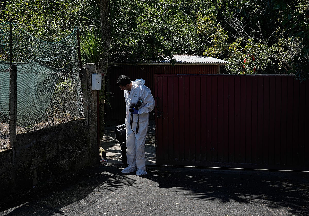 Exteriores del lugar de los hechos, el martes