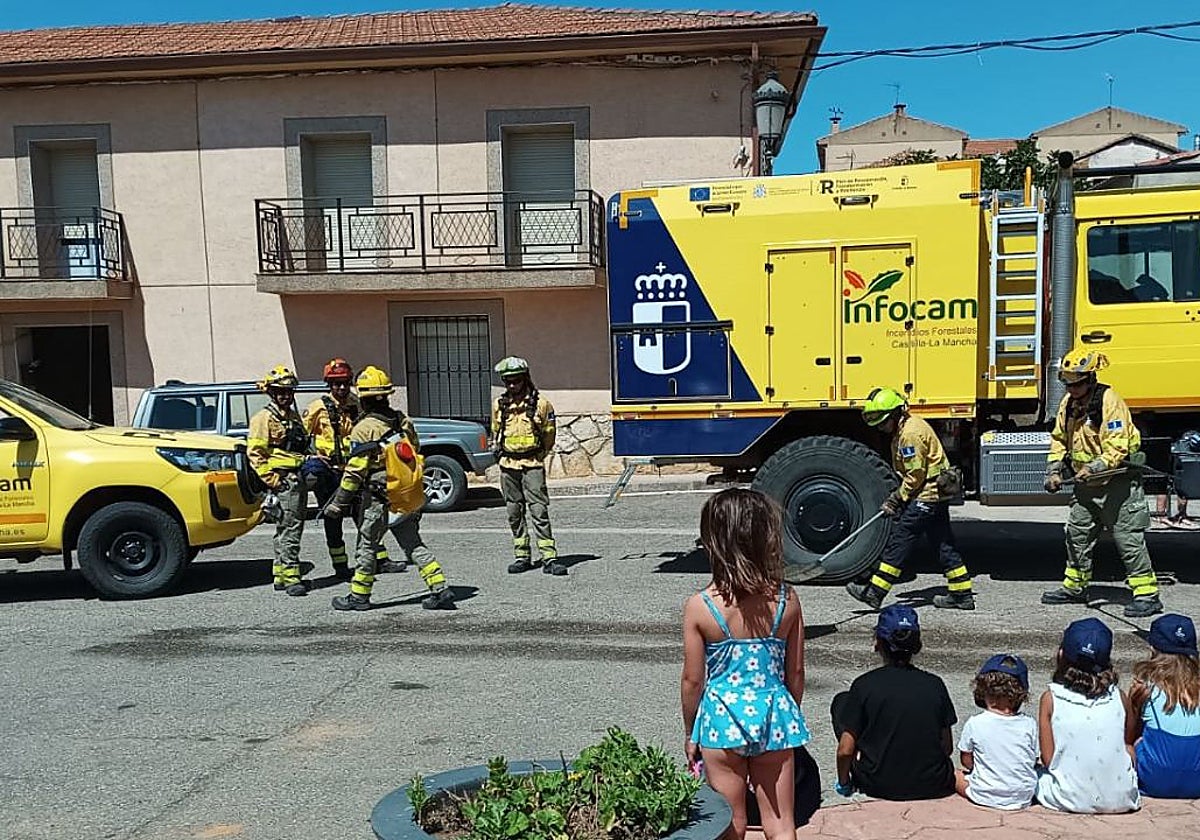 Toman declaración a cuatro personas por los incendios de Villalba del Rey y Cañamares