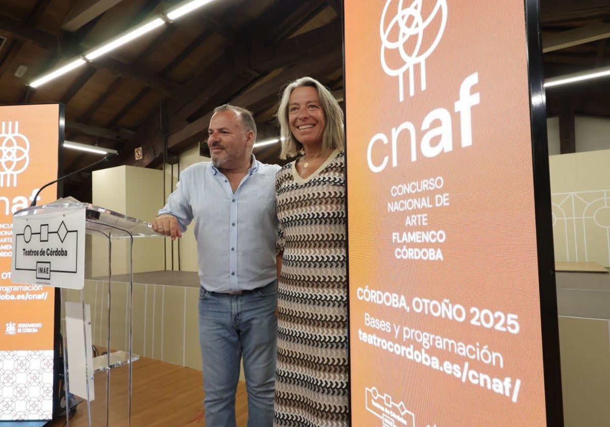 El gerente y la presidenta del IMAE, en la presentación