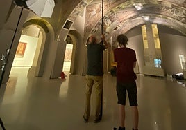 El MNAC accede a que los técnicos de Aragón tomen muestras de las pinturas de Sijena el último día de trabajo