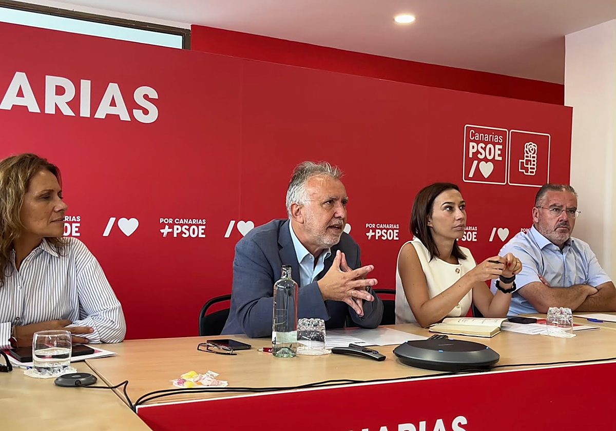 Momento de la reunión semipresencial de la Comisión Ejecutiva Regional en Las Palmas de Gran Canaria