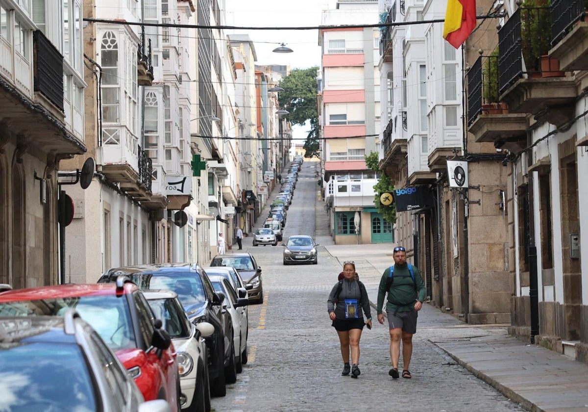 Una calle de Ferrol, en una imagen de archivo