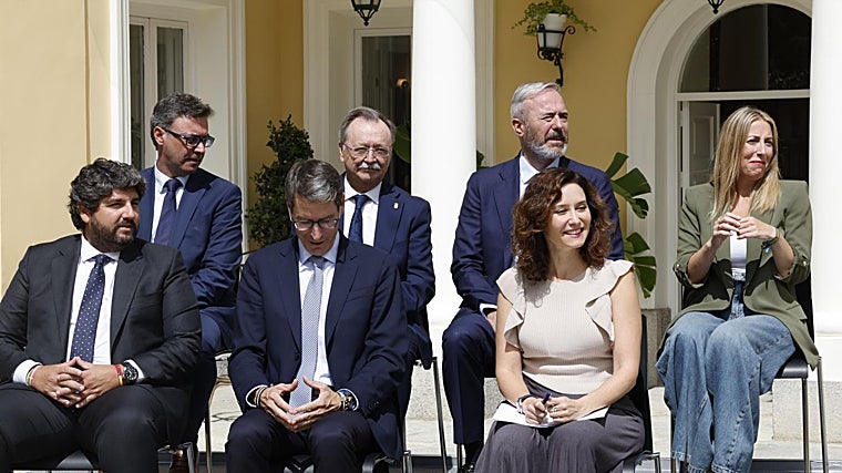 Los presidentes autonómicos del PP en un acto de partido