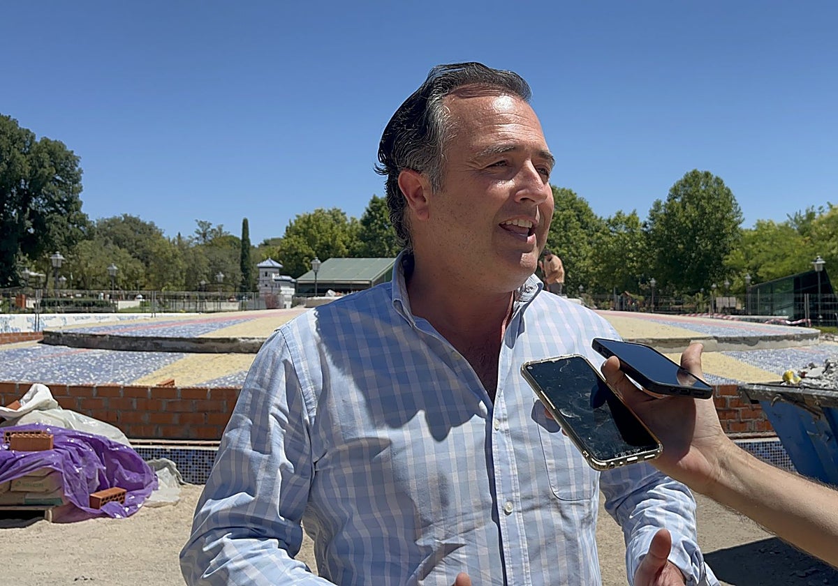 David Moreno, primer teniente de alcalde de Talavera y concejal de Medio Ambiente ha visitado los trabajos