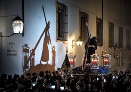 El Señor del Soberano Poder en la plaza de Capuchinos
