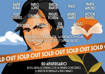 El homenaje a Nino Bravo que estrenará el Roig Arena agota sus entradas y confirma ocho artistas más