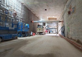 La calle Alicante de Valencia se reabrirá el 9 de octubre: las obras del túnel peatonal entran en la fase final