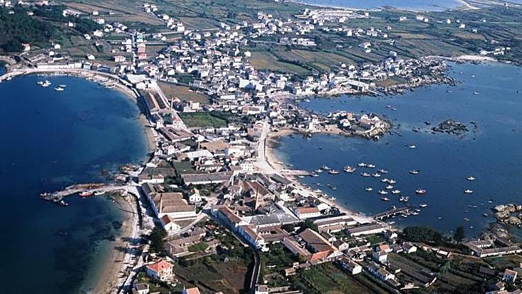 Vista aérea de la Isla de Arosa