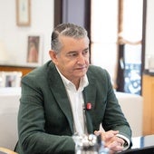 Antonio Sanz durante un momento de la entrevista