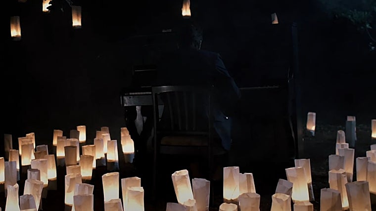 Uno de los espectáculos de David Gómez bajo la luz de las velas