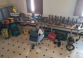 La Guardia Civil destapa un taller con herramientas robadas en Castellón y pide a posibles víctimas que vayan a reconocerlas