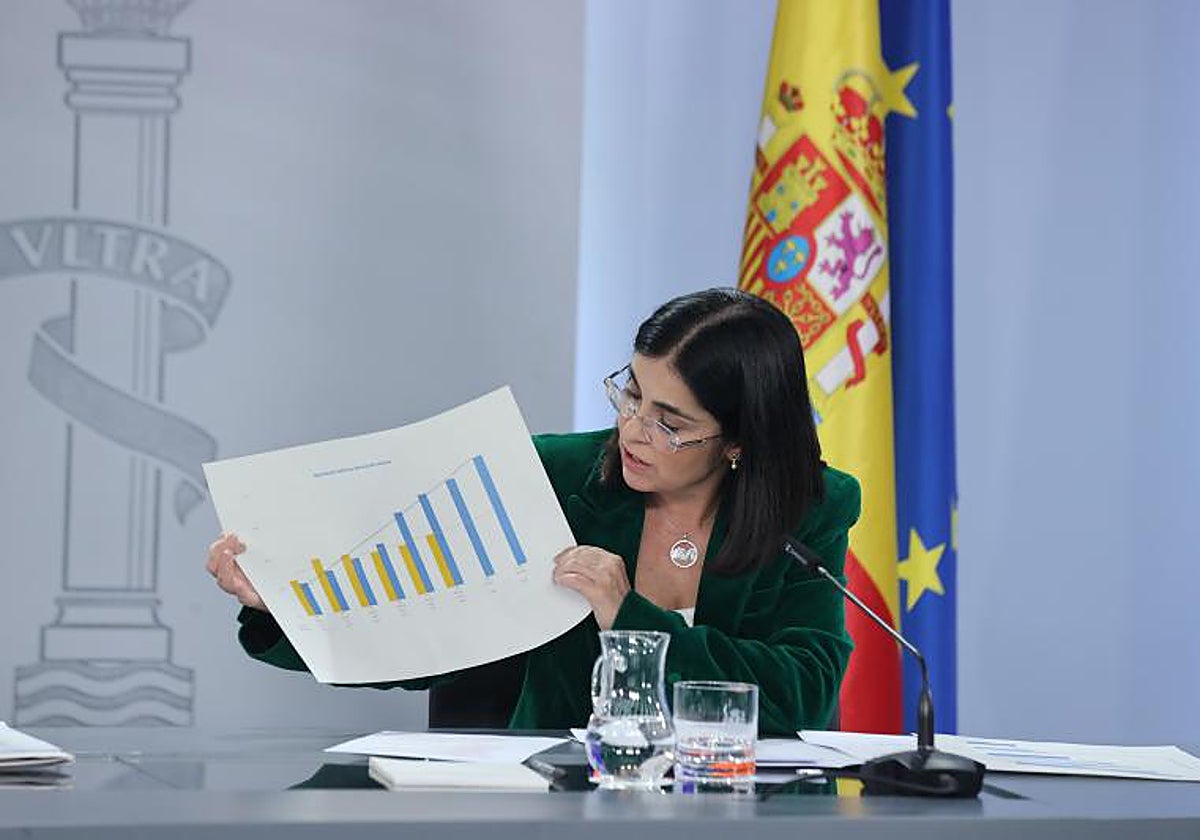 Darias en su etapa como ministra de Sanidad
